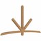 Ekena Millwork Alberta Timber Gable Bracket, Western Red Cedar, 108"W x 54"H x 3 1/2"D x 3 1/2"F, 12/12 Pitch GBW108X54X0404ALB00SWR - alternate 4